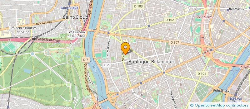 localisation de l'entreprise VALINOR  BOULOGNE-BILLANCOURT