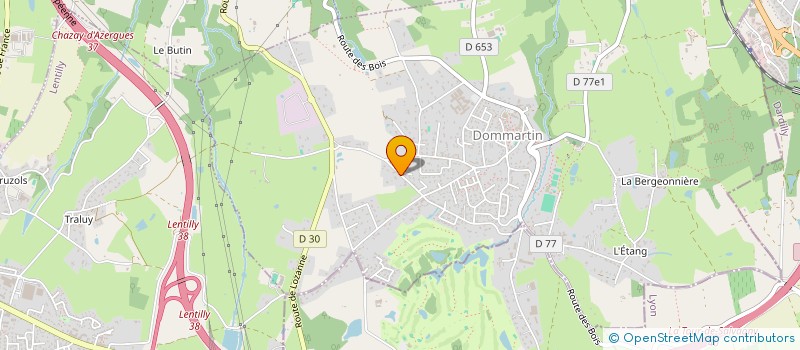 localisation de l'entreprise VALINVEST 1  DOMMARTIN