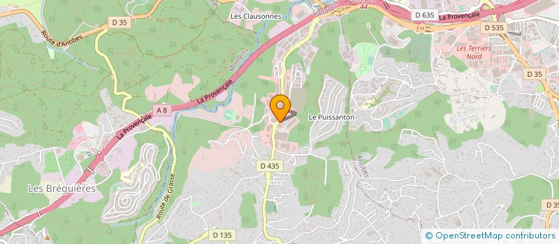 localisation de l'entreprise VALINVEST à VALLAURIS