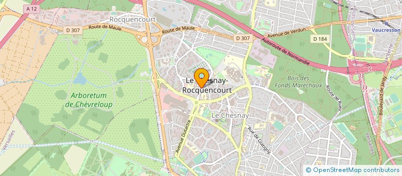 localisation de l'entreprise VALINVEST  LE CHESNAY-ROCQUENCOURT