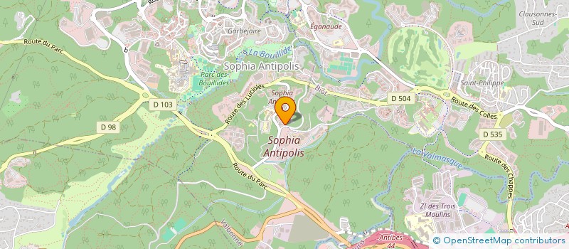 localisation de l'entreprise VALIS AURELIA à BIOT