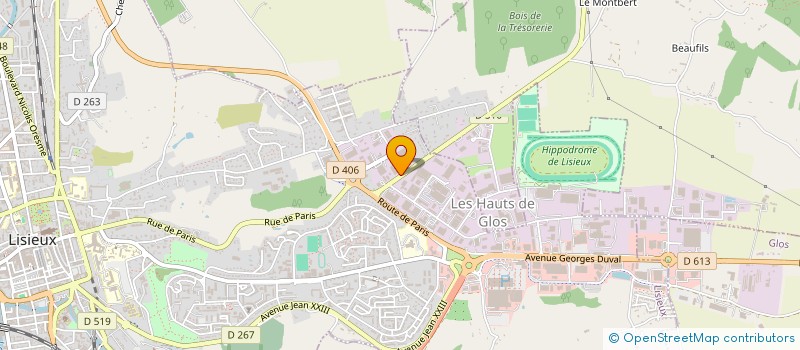 localisation de l'entreprise VALISANT  LISIEUX