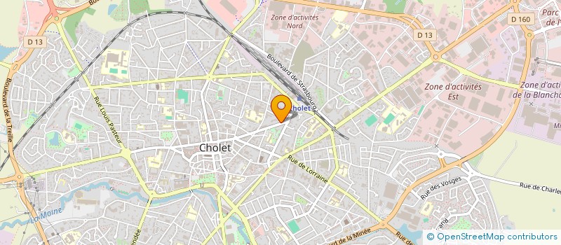 localisation de l'entreprise VALJEAN à CHOLET