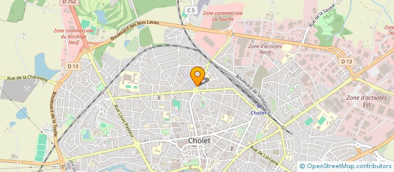 localisation de l'entreprise VALJEAN FINANCES à CHOLET