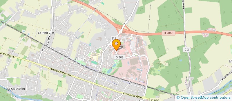 localisation de l'entreprise VALJEANCY à CHECY
