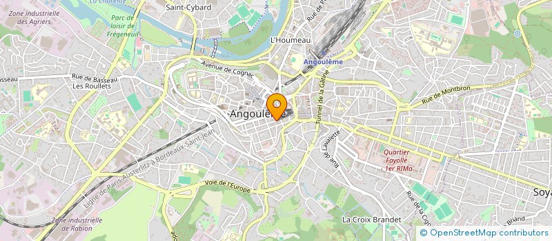 localisation de l'entreprise VALJEF 16100 à ANGOULEME