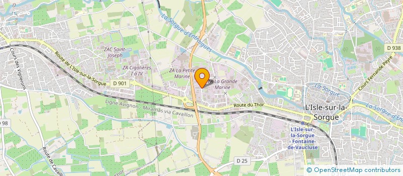 localisation de l'entreprise VALJUL  L'ISLE-SUR-LA-SORGUE