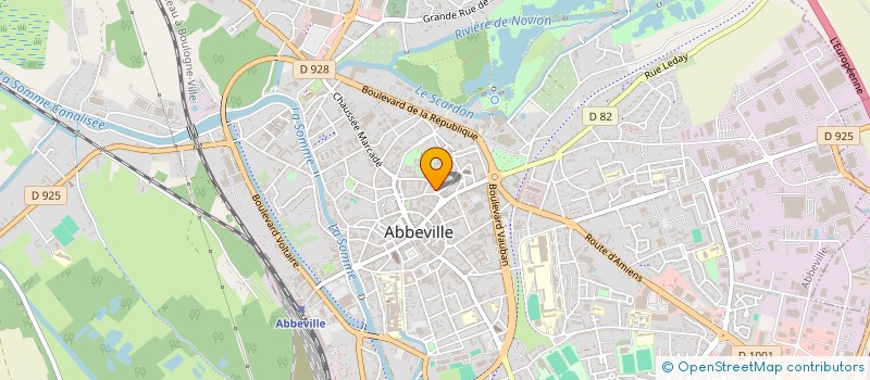 localisation de l'entreprise VALJUS  ABBEVILLE