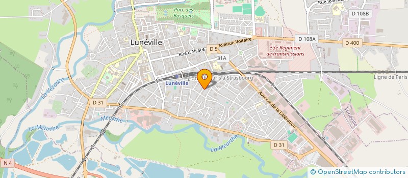 localisation de l'entreprise VALK  LUNEVILLE