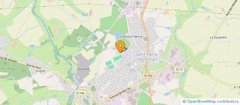 localisation de l'entreprise VALKAN à MONTREVAULT-SUR-EVRE