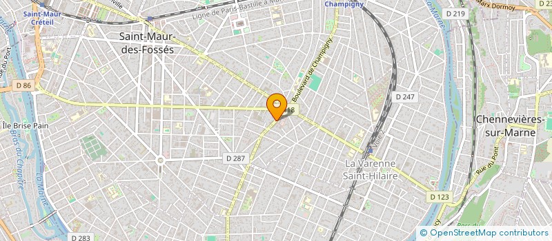 localisation de l'entreprise VALKAR à SAINT-MAUR-DES-FOSSES