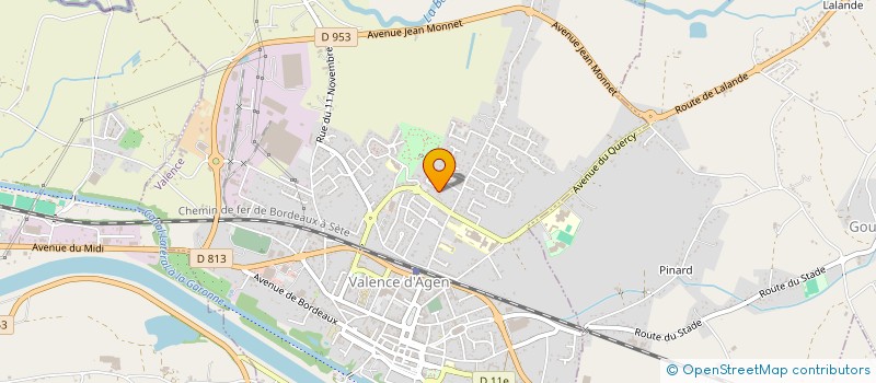 localisation de l'entreprise VALKYRIA à VALENCE