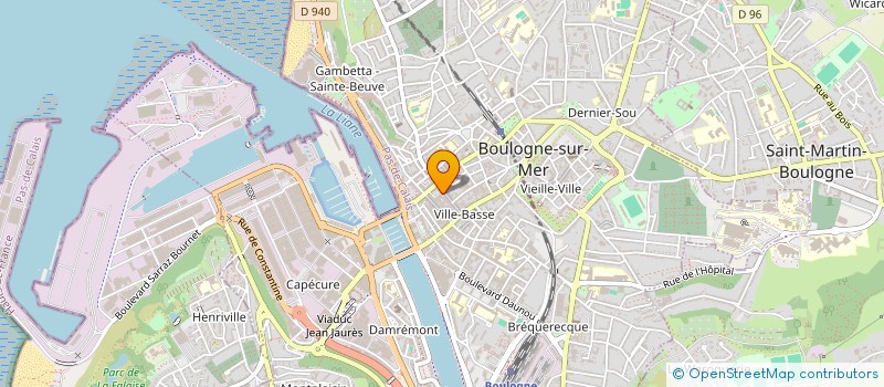 localisation de l'entreprise VALL & CO  BOULOGNE-SUR-MER