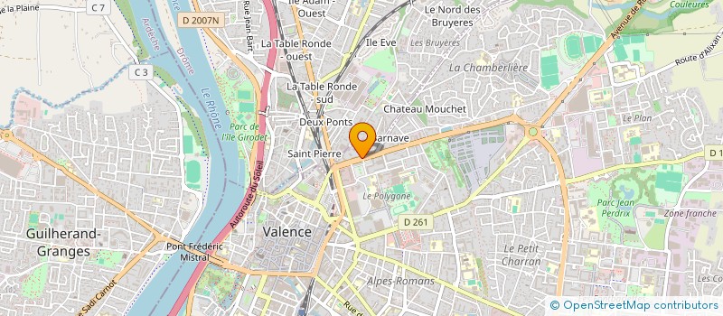 localisation de l'entreprise VALLA/THOMAS  VALENCE