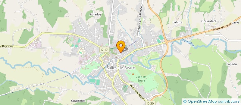 localisation de l'entreprise VALLADE MILHET  SALIES-DE-BEARN