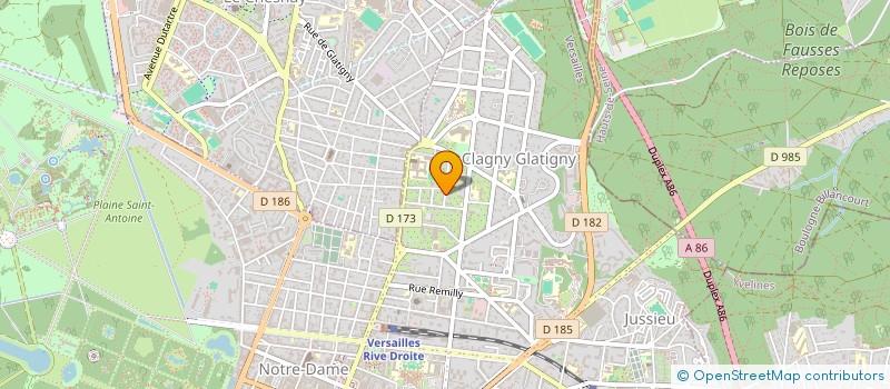 localisation de l'entreprise VALLAGO à VERSAILLES