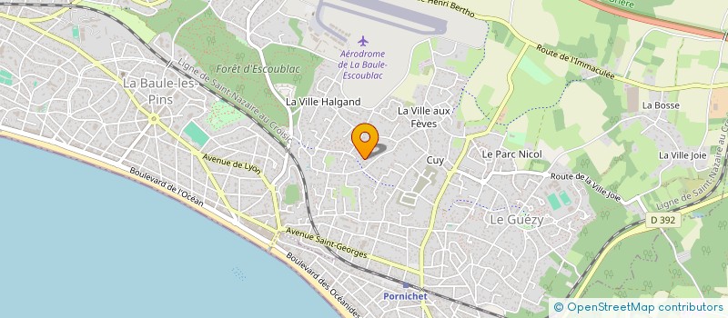 localisation de l'entreprise VALLAIRE INVEST  LA BAULE-ESCOUBLAC