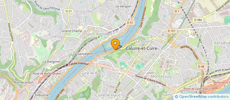 localisation de l'entreprise VALLAND ET ASSOCIES à CALUIRE-ET-CUIRE
