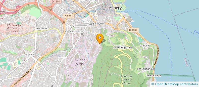 localisation de l'entreprise VALLANZASCA LAMARCHE à ANNECY