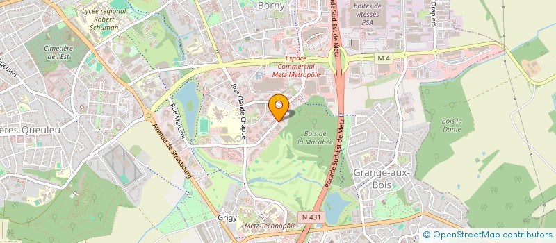 localisation de l'entreprise VALLARIA  METZ