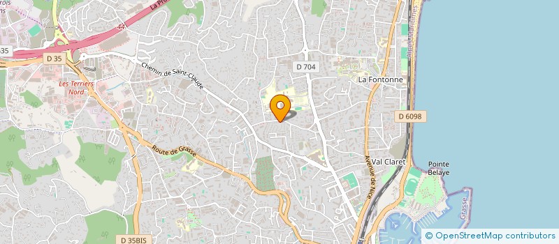 localisation de l'entreprise VALLAUREA  ANTIBES