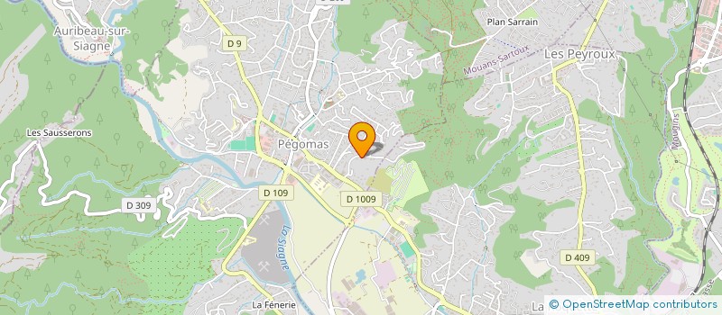 localisation de l'entreprise VALLAURI  PEGOMAS