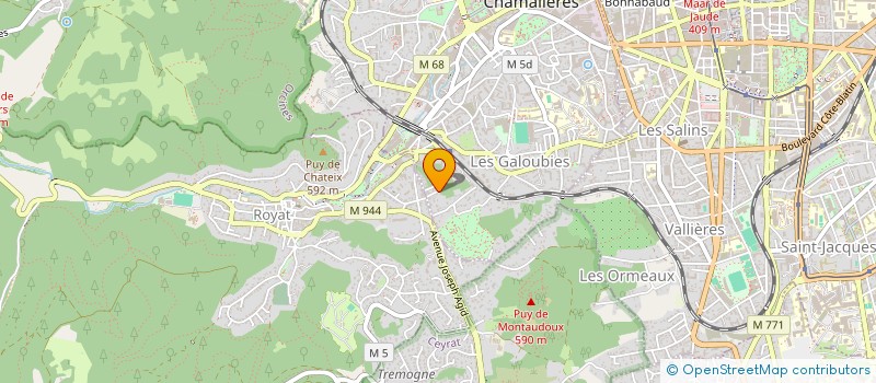 localisation de l'entreprise VALLAUTO  CHAMALIERES