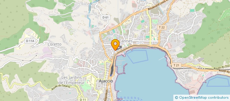 localisation de l'entreprise VALLE D'OLMO à AJACCIO