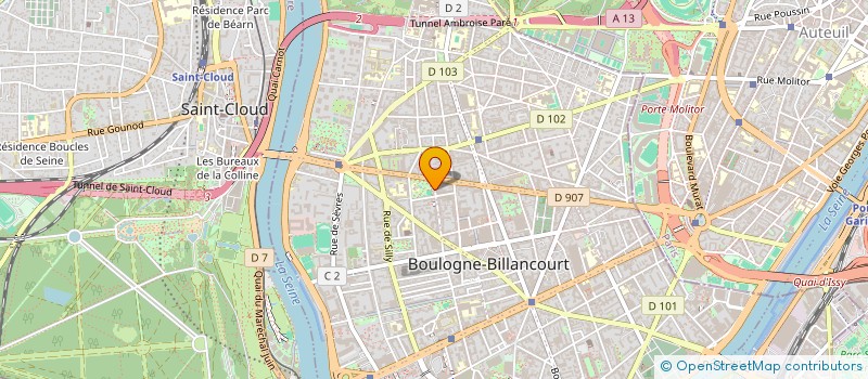 localisation de l'entreprise VALLE DE LA LUNA à BOULOGNE-BILLANCOURT
