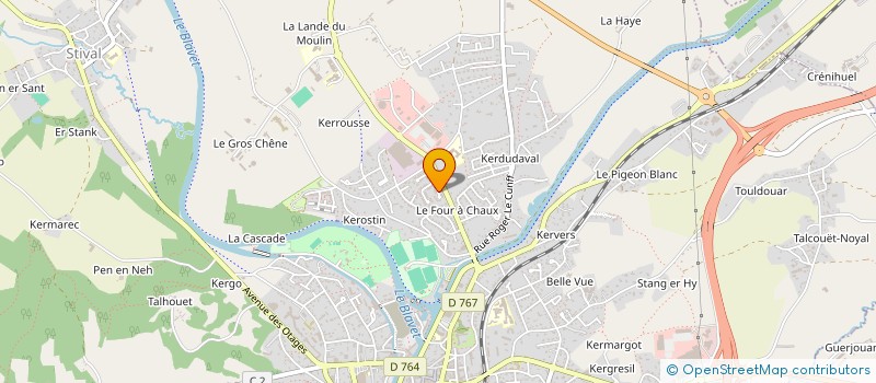 localisation de l'entreprise VALLEC  PONTIVY