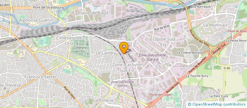 localisation de l'entreprise VALLEE à RENNES