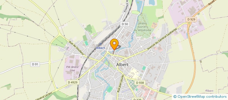 localisation de l'entreprise VALLEE D ANCRE à ALBERT