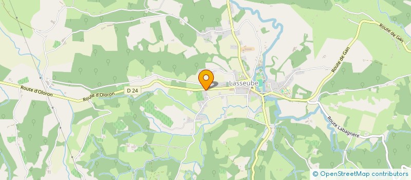 localisation de l'entreprise VALLEE D'ASPE  LASSEUBE