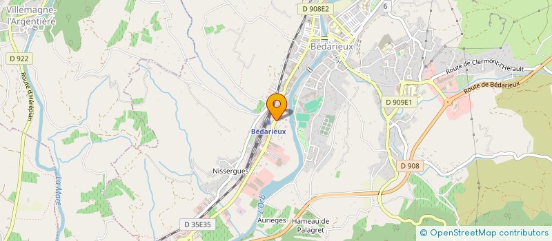 localisation de l'entreprise VALLEE D'ORB à BEDARIEUX