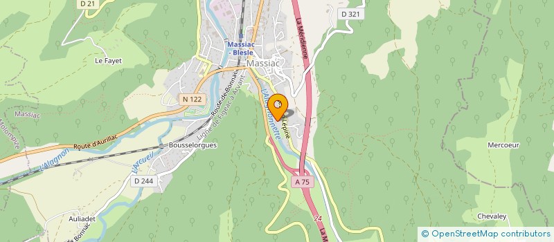 localisation de l'entreprise VALLEE DE CHOEUR à MASSIAC