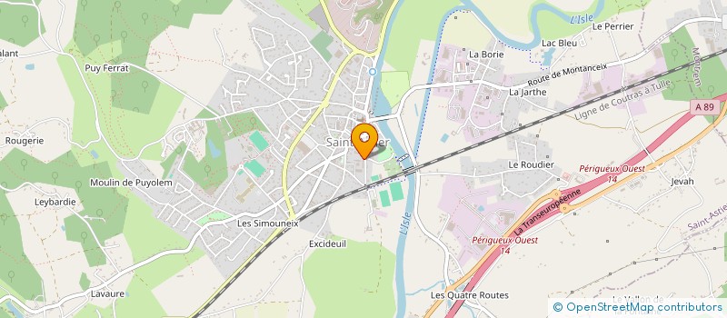 localisation de l'entreprise VALLEE DE L'ISLE ROCK UNION SPECTACLE à SAINT-ASTIER