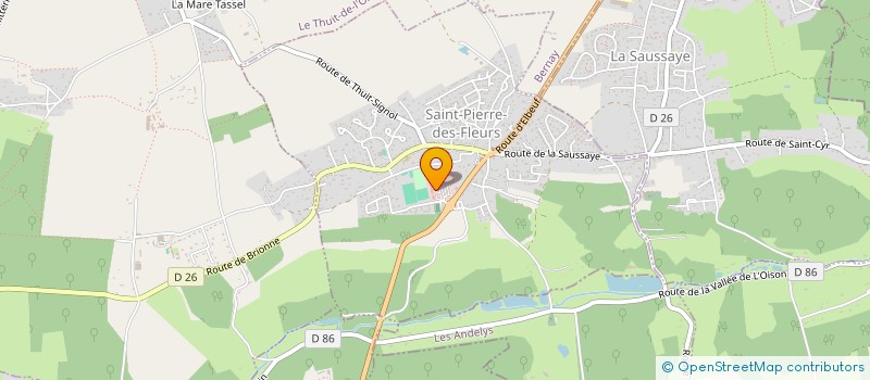 localisation de l'entreprise VALLEE DE L'OISON  SAINT-PIERRE-DES-FLEURS