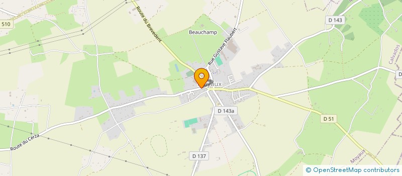 localisation de l'entreprise VALLEE DE LA PAQUINE  MOYAUX