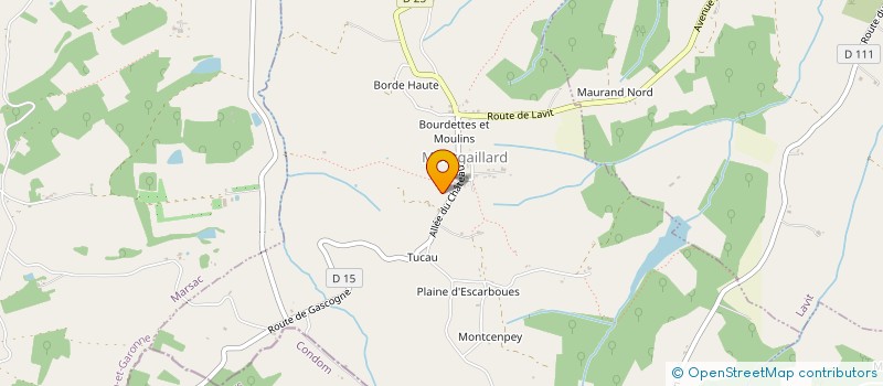 localisation de l'entreprise VALLEE DE YSV  MARSAC