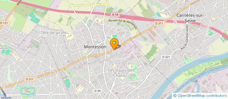 localisation de l'entreprise VALLEE DES VIGNES à MONTESSON