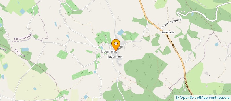 localisation de l'entreprise VALLEE DU LOT PAYSAGES  BOURLENS