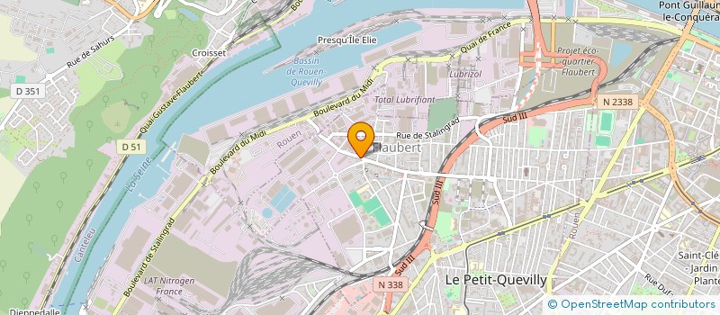 localisation de l'entreprise VALLEE IMMOBILIER à LE PETIT-QUEVILLY