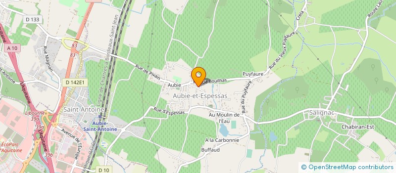 localisation de l'entreprise VALLEE INVEST  VIRSAC