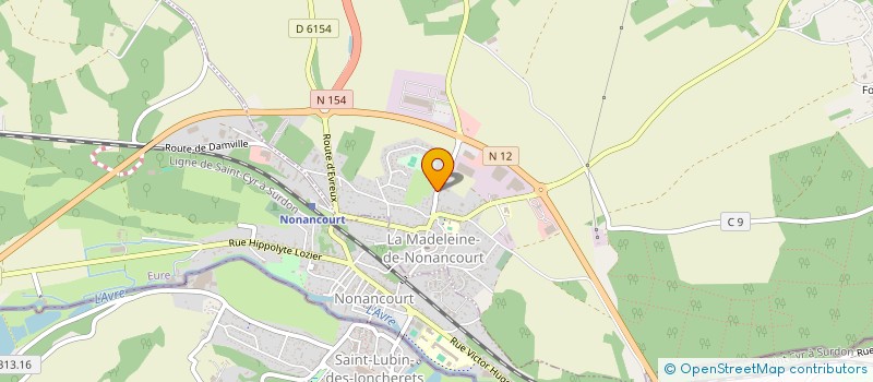 localisation de l'entreprise VALLEE LOGISTIQUE à LA MADELEINE-DE-NONANCOURT