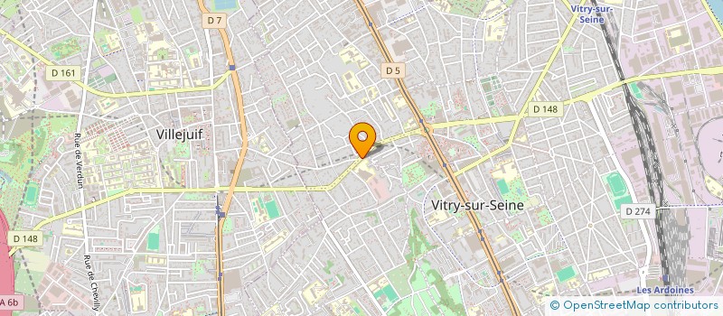 localisation de l'entreprise VALLEE ROLAN à VITRY-SUR-SEINE