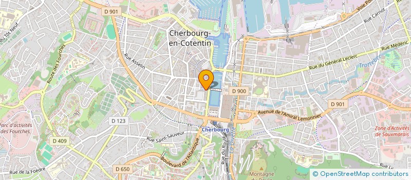 localisation de l'entreprise VALLEE ROUX à CHERBOURG-EN-COTENTIN