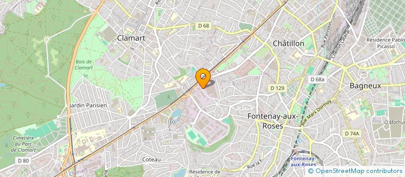 localisation de l'entreprise VALLEE SUD IMMO PARK à FONTENAY-AUX-ROSES