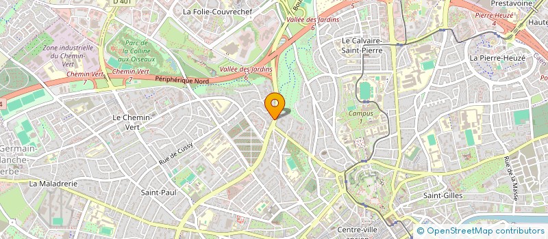 localisation de l'entreprise VALLEE VERTE à CAEN
