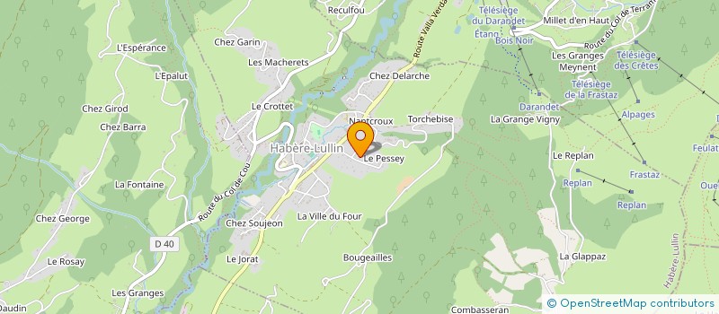 localisation de l'entreprise VALLEE VERTE BADMINTON  HABERE-POCHE