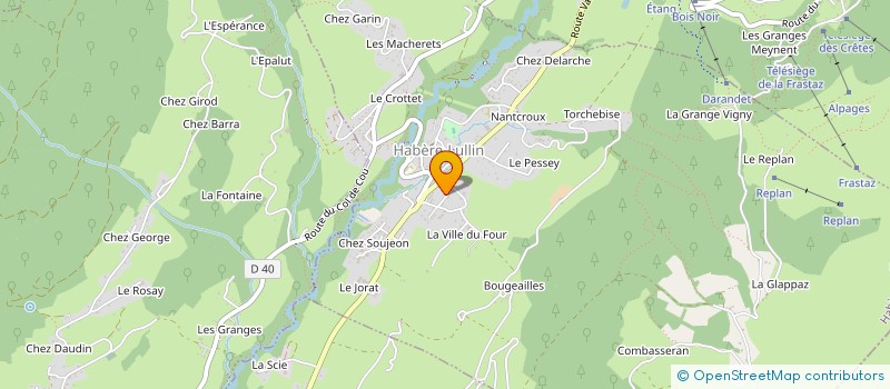 localisation de l'entreprise VALLEE VERTE CREATIVE  HABERE-LULLIN